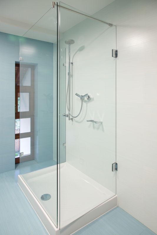 Modern Shower with Built-in Seating